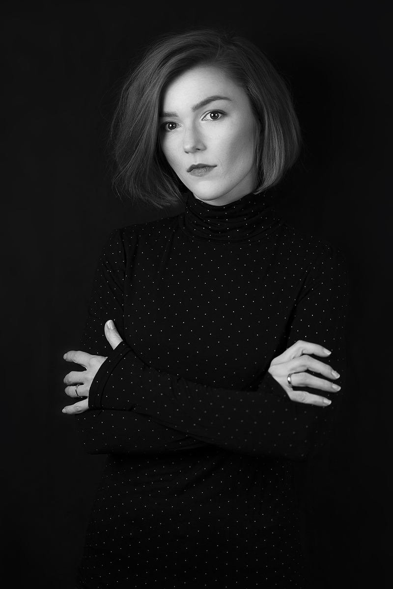 portret Monika black&white
